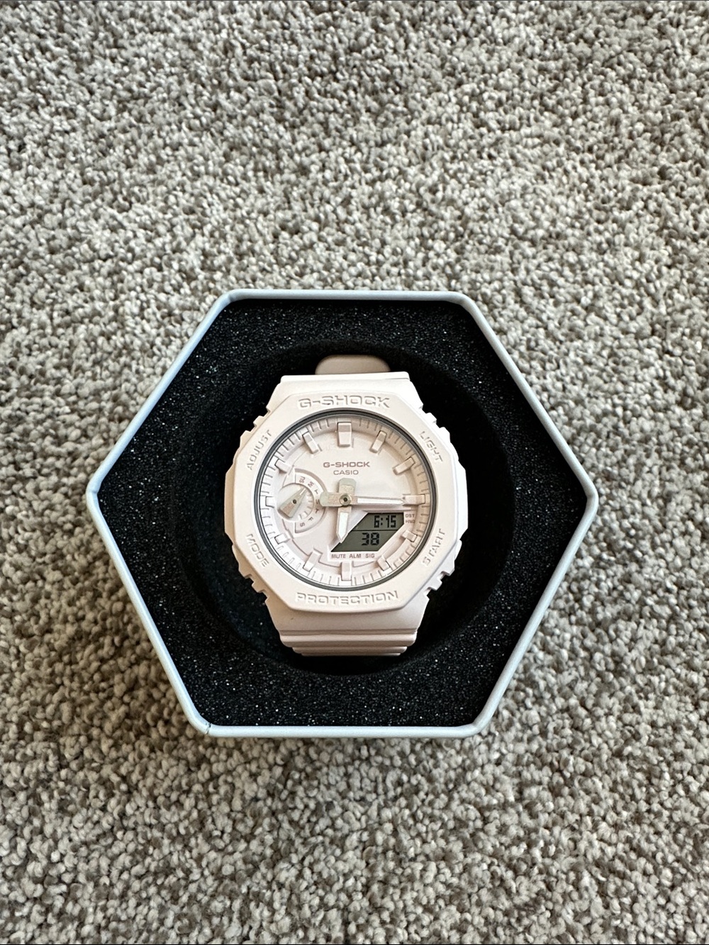 G-Shock Beige/Pink Analog-Digital Watch